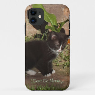 Grumpy Kitten- I Don't Do Mornings iPhone 5 Case