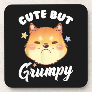  Grumpy Kitten Upset Pouting Cat Coaster
