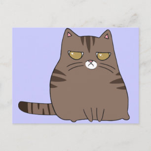 Grumpy Kitty Postcard