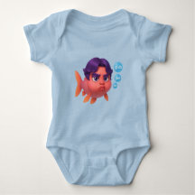 Grumpy Koi Glub Club – Cute Purple-Haired Fish Art
