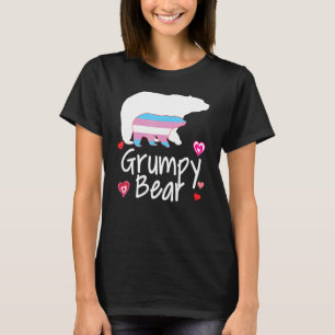 Grumpy Lgbt Bear Transgender Rainbow Lgbt Gay Lesb T-Shirt