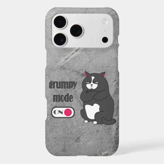 Grumpy mode on funny fat cat   (Back)