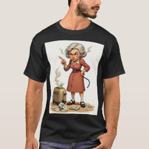 Grumpy Mom Frustration Household Chores Broken Toa T-Shirt