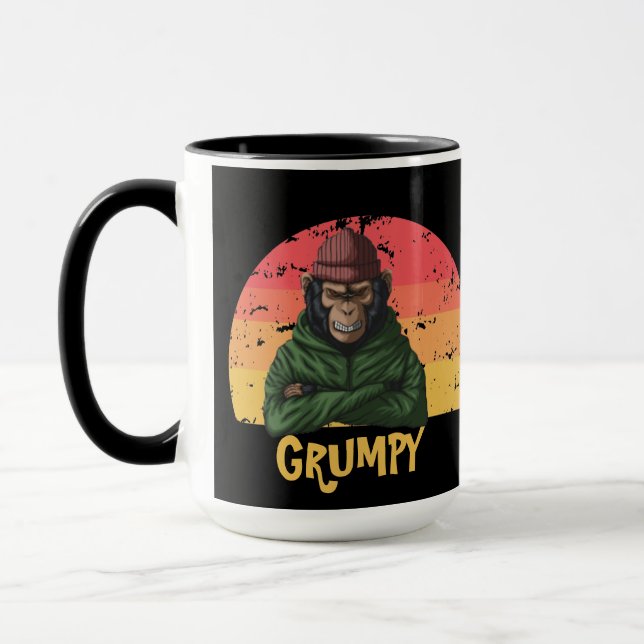 GRUMPY Monkey Mug (Left)