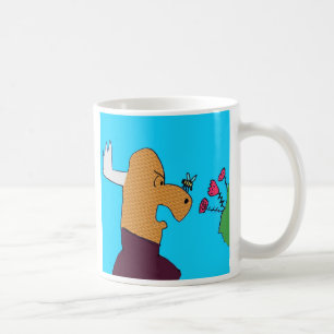 Grumpy Moosie "Smell The roses" Mug
