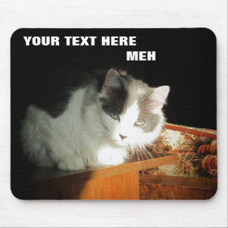 Grumpy Muffin Hates Your Caption Mouse Mat