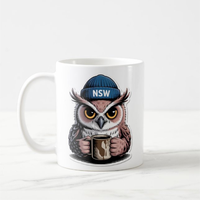 Grumpy Night Owl Coffee Mug (Left)