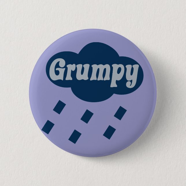 Grumpy Novelty Flair Fun Button (Front)