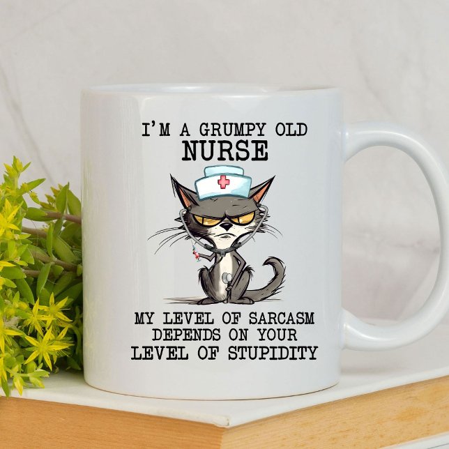 ‘Grumpy nurse’ Coffee Mug (Creator Uploaded)