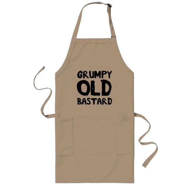Grumpy Old Bastard Long Apron (Front)