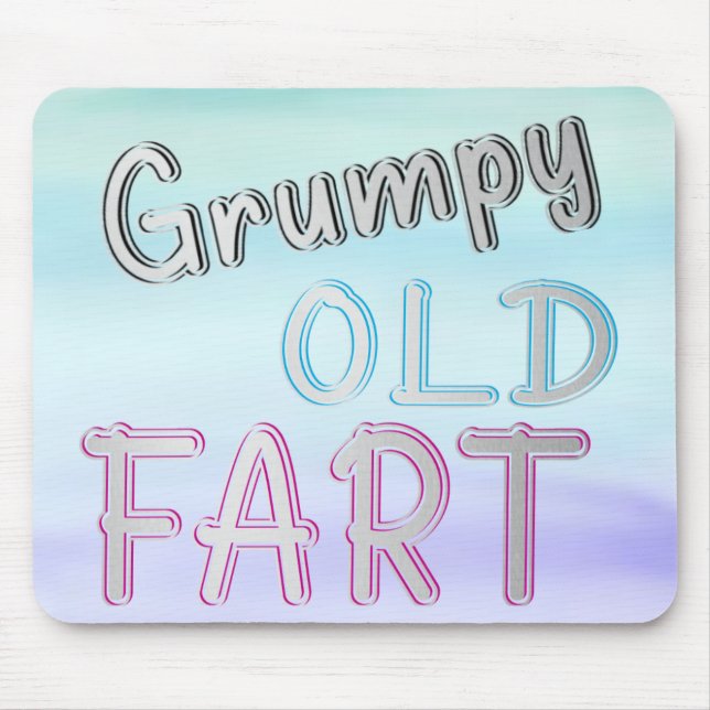 Grumpy Old Fart Mouse Mat (Front)