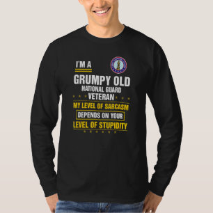 Grumpy Old National Guard Veteran Father Day Chris T-Shirt