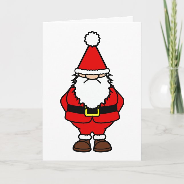 Grumpy Old Santa Holiday Card (Front)