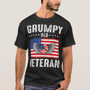 Grumpy Old Veteran Patriotic Military Veteran Gran T-Shirt
