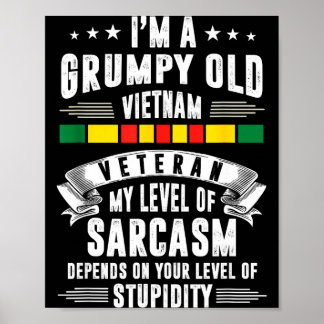 Grumpy old vietnam veteran  poster