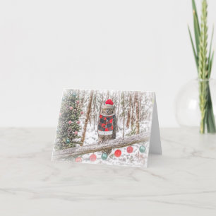 Grumpy Owl Christmas  Note Card