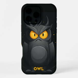 Grumpy Owl Personalised iPhone 16 Pro Max Case