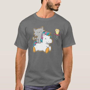 Grumpy Pocket Cat Face Kawaii Unicorn Pet Kitten A T-Shirt
