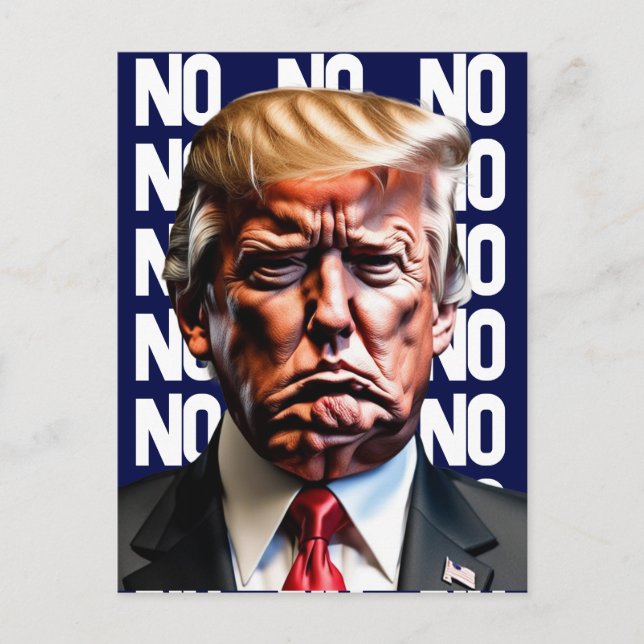 Grumpy Pouty Trump  Postcard (Front)