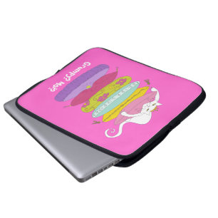 Grumpy princess cat and the pea laptop sleeves