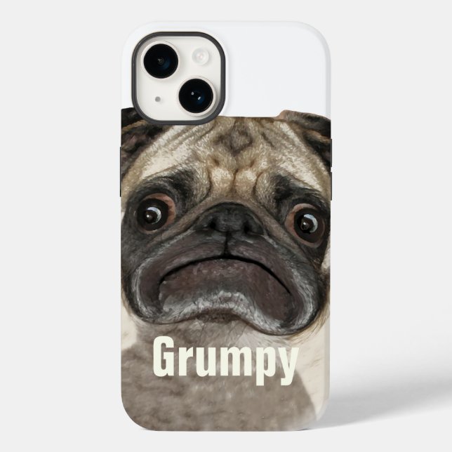 Grumpy Puggy Gifts Case-Mate iPhone Case (Back)