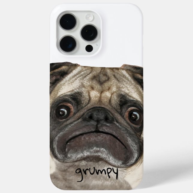 Grumpy Puggy Gifts Case-Mate iPhone Case (Back)