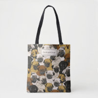 Grumpy Pugs / Funny Cute Pug Dogs Personalised