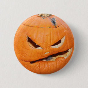 Grumpy Pumpkin 6 Cm Round Badge