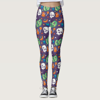 Grumpy Pumpkins Halloween Leggings