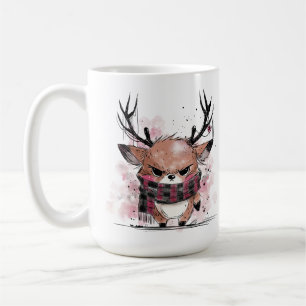 Grumpy Reindeer Coffee Mug
