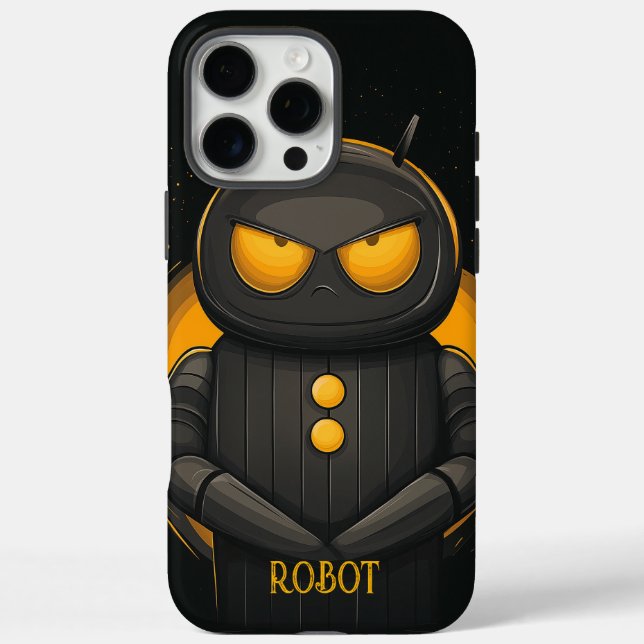 Grumpy Robot Personalised Case-Mate iPhone Case (Back)