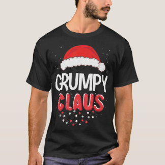 Grumpy Santa Claus Christmas Matching Costume T-Shirt
