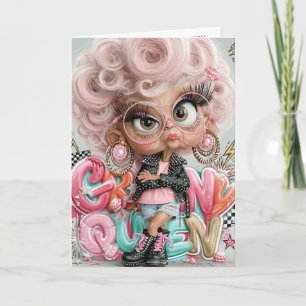 Grumpy Sassy Queen Punk  Card