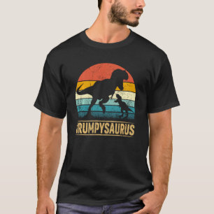 Grumpy Saurus Rex Dinosaur Grumpysaurus Funny Fath T-Shirt