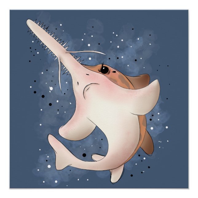 Grumpy Sawshark Poster (Front)