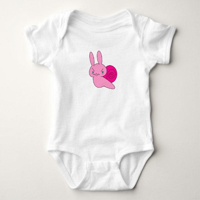 Grumpy Snail Baby Top (Front)