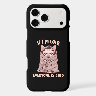 Grumpy Sphynx Cat Cold Humor Illustration