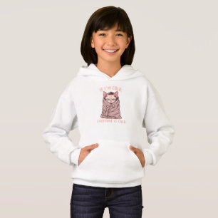 Grumpy Sphynx Cat Cold Humor Illustration