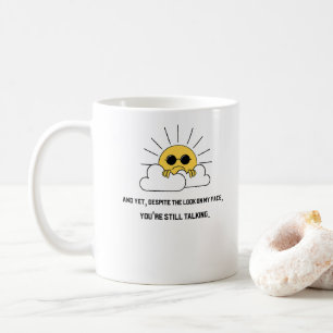Grumpy sun coffee mug