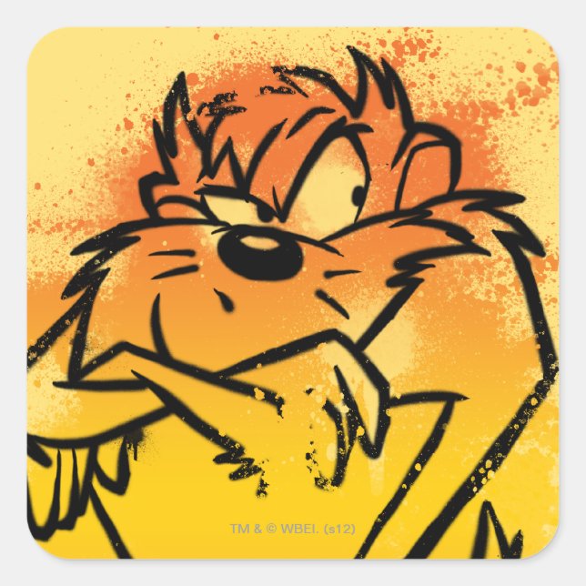 Grumpy TAZ™ Square Sticker (Front)