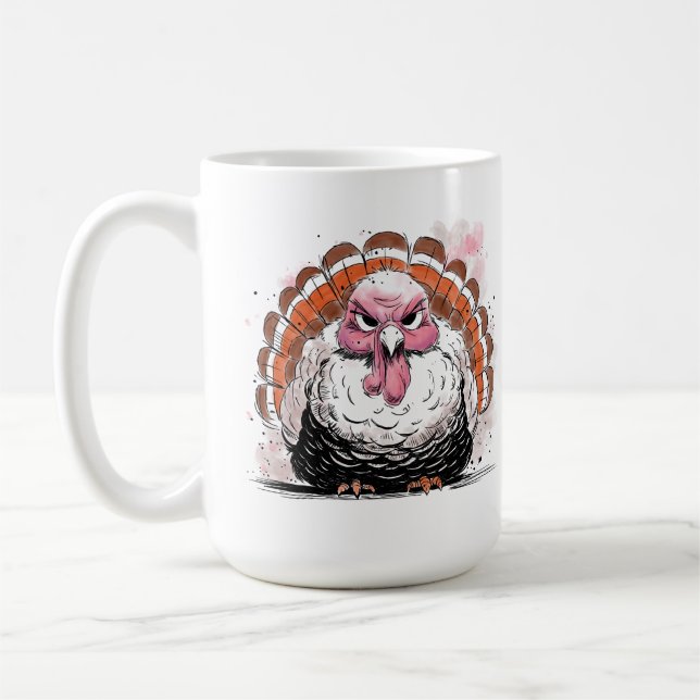 Grumpy Turkey Coffee Mug (Left)