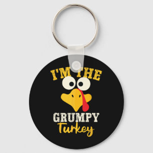 Grumpy Turkey Team Family Matching Thanksgiving Di Key Ring