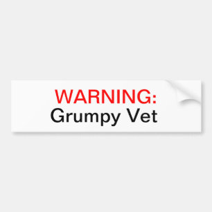 Grumpy Vets Bumper Sticker