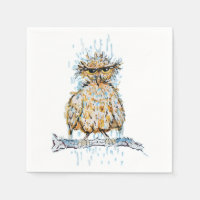 Grumpy Wet Owl