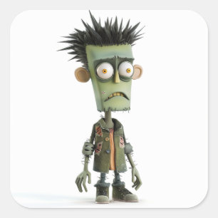 Grumpy Zed – Moody Ghoul Sticker