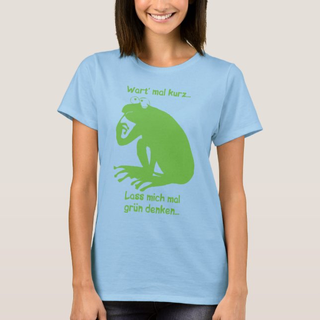 Grün Denken T-Shirt (Front)