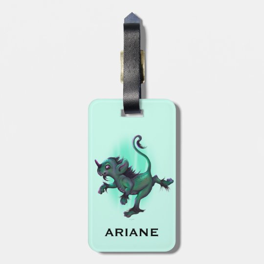 GRUNCH ALIEN CUTE LUGGAGE TAG