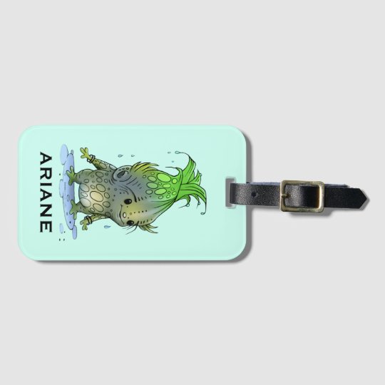 GRUNCH ALIEN CUTE LUGGAGE TAG Luggage Tag with Bus