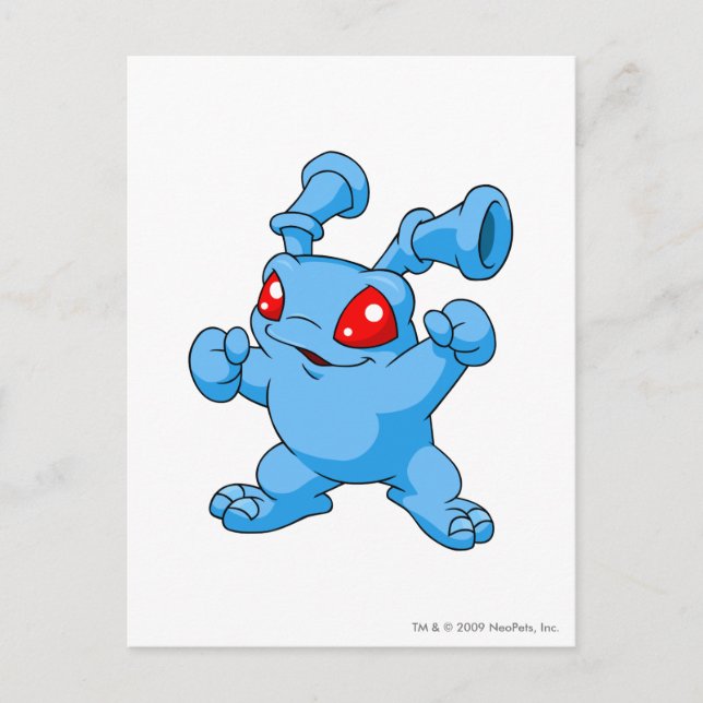 Grundo Blue Postcard (Front)