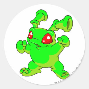 Grundo Glowing Classic Round Sticker